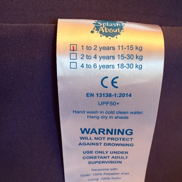 “Splash About” Go Splash 1-2Yr Old Swim Vest! - Picture 6 of 8